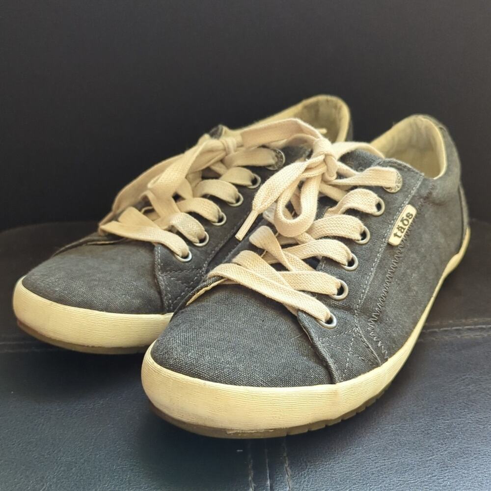 Taos Star Blue Lace Up Canvas Comfortable Arch Support Classic Casual Sneakers